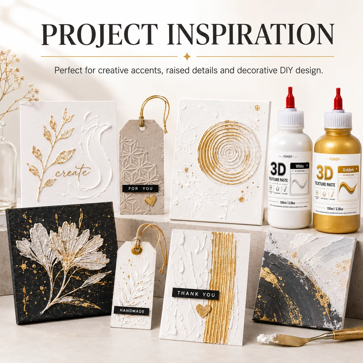100ml 3D Texture Paste, Suitab - Embroidery Art Painting ulasan dan harga