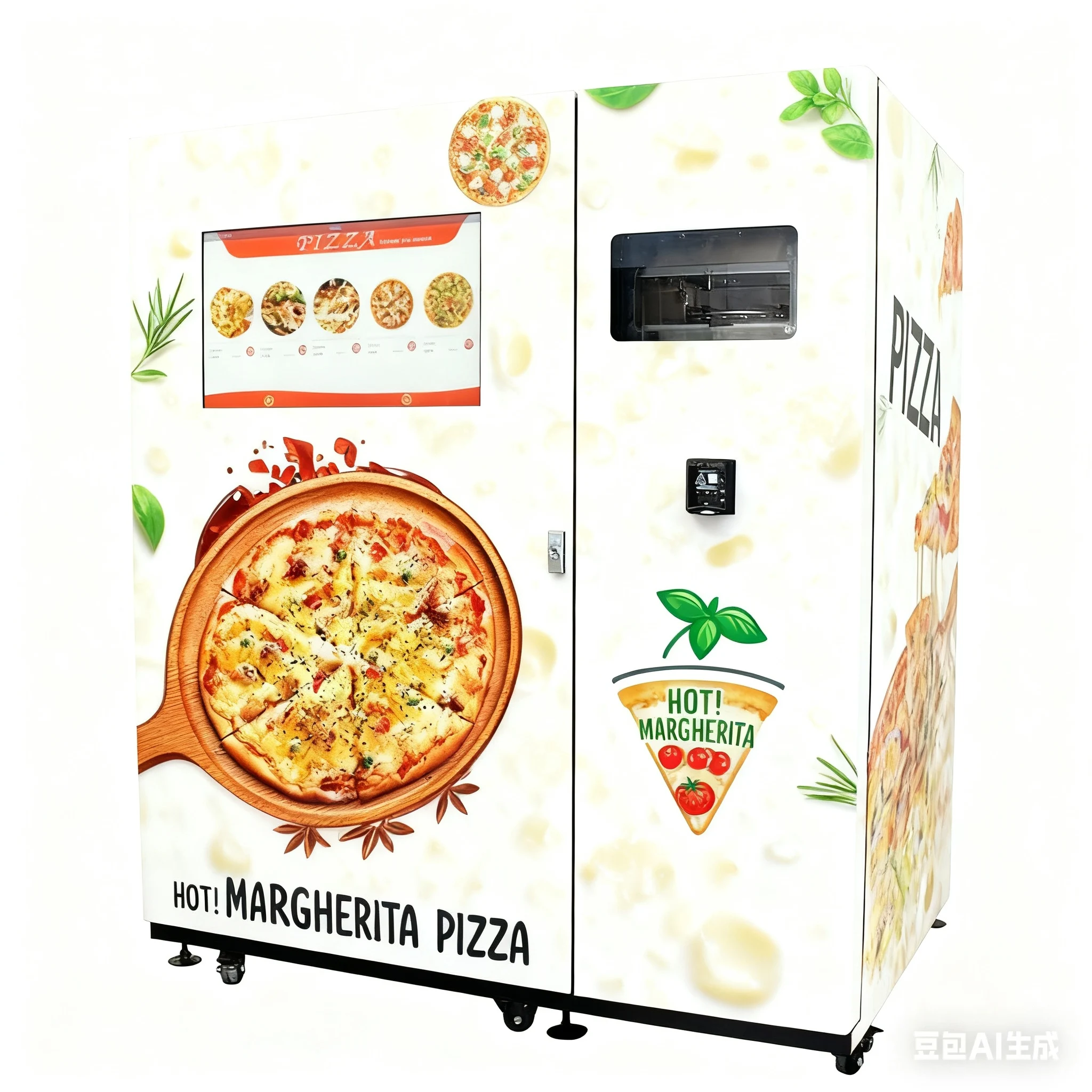 Customized Pizza Vending Machine Supplier Maquina Expendedora De Pizzas Self Service Smart Fully Automatic Hot Food Pizza Vendin