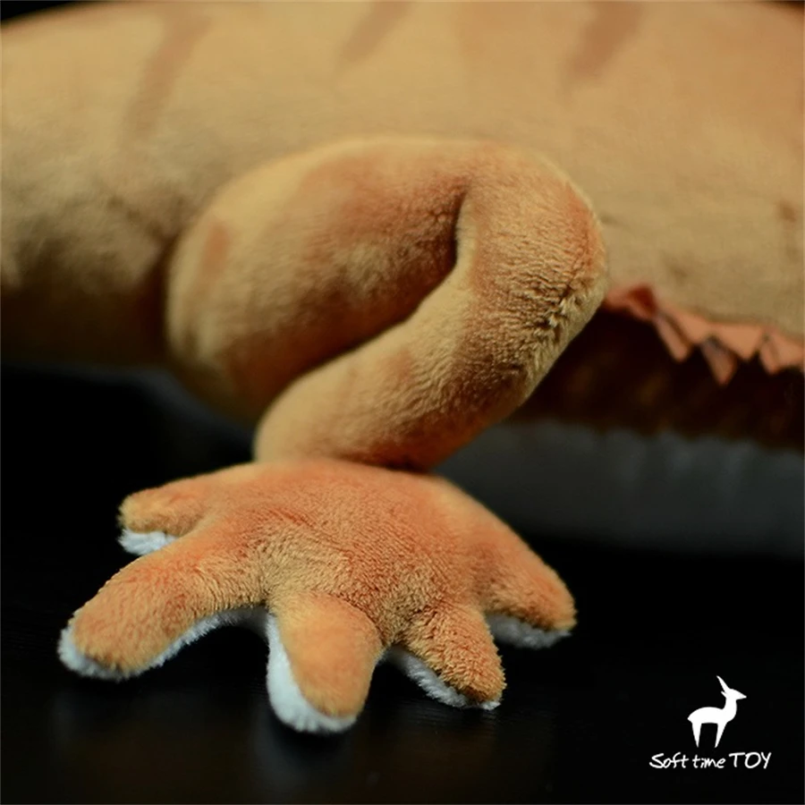 Peluche Dragon Barbu pour Enfants, Haute Fidélité, Dessin Animé, Mignon, Lézard, Animaux Réalistes, Simulation, Beurre, Jouet Kawai, Cadeaux