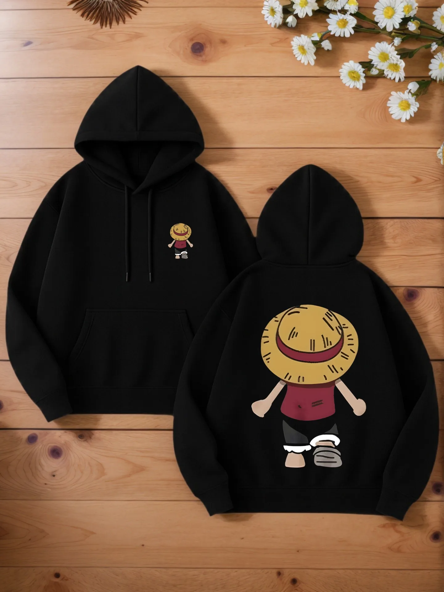 

Мужская толстовка с рисунком, мультяшный принт, повседневный стиль, на флисовой подкладке, для повседневной носки, для молодых мужчин