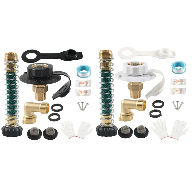 Y4UA RVs Water Supply High Pressure Brass Fittings RVs City Water Fill Inlet