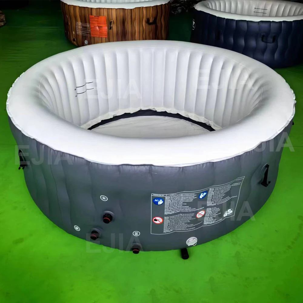 STLF بالجملة حوض استحمام ساخن ل 4-6 أشخاص في الهواء الطلق الترفيه حوض سبا فناء كبير دائم نفخ حوض استحمام ساخن تدليك سبا المنزل #2