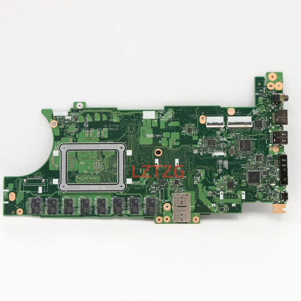 Imagem -02 - Placa-mãe do Portátil para Lenovo Thinkpad Nm-c891 T14s X13 i5 i7 Cpu 10th Gen 8g 16g 5b20z45776 100 Testado ok