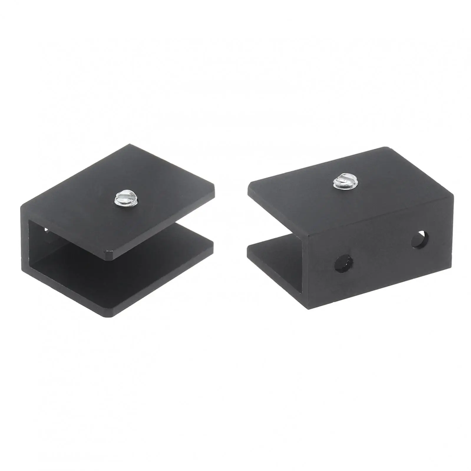 1 Piece Aluminum Alloy Square Glass Clip Fixed Support Bracket S/M/L for 6-12mm Glass Thickness Fixed Panel U Clamp