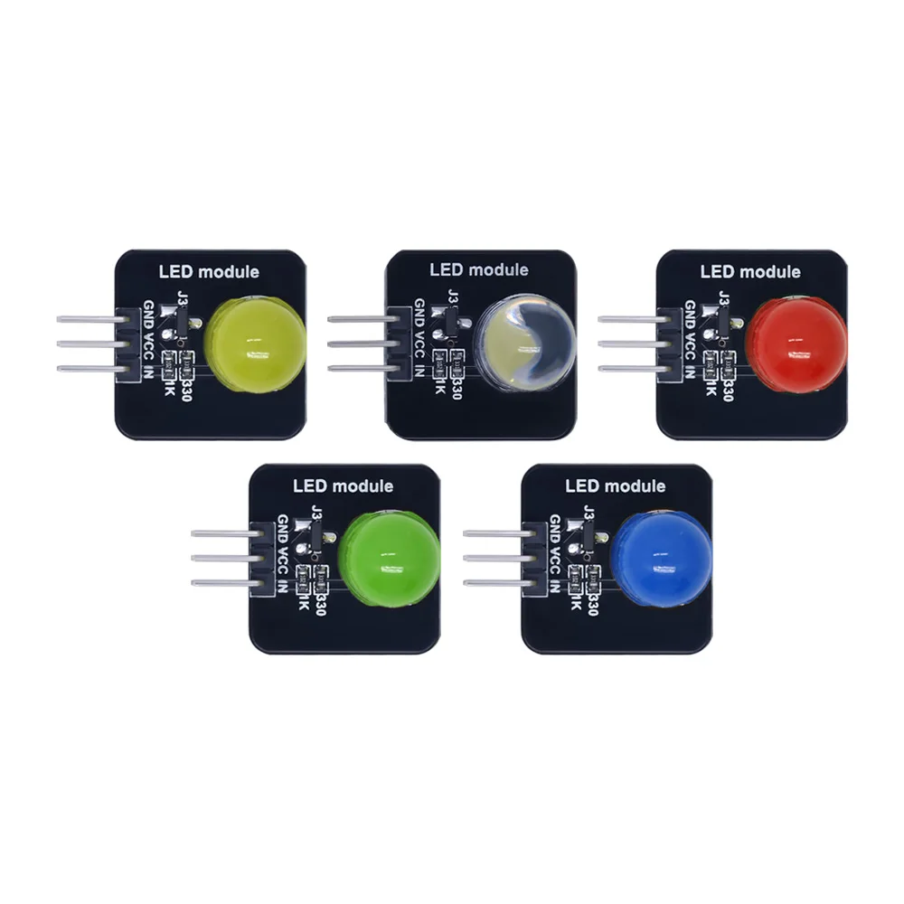 Smart Electronic building block 10mm LED light-emitting module indicator light-emitting tube compatible with arduino