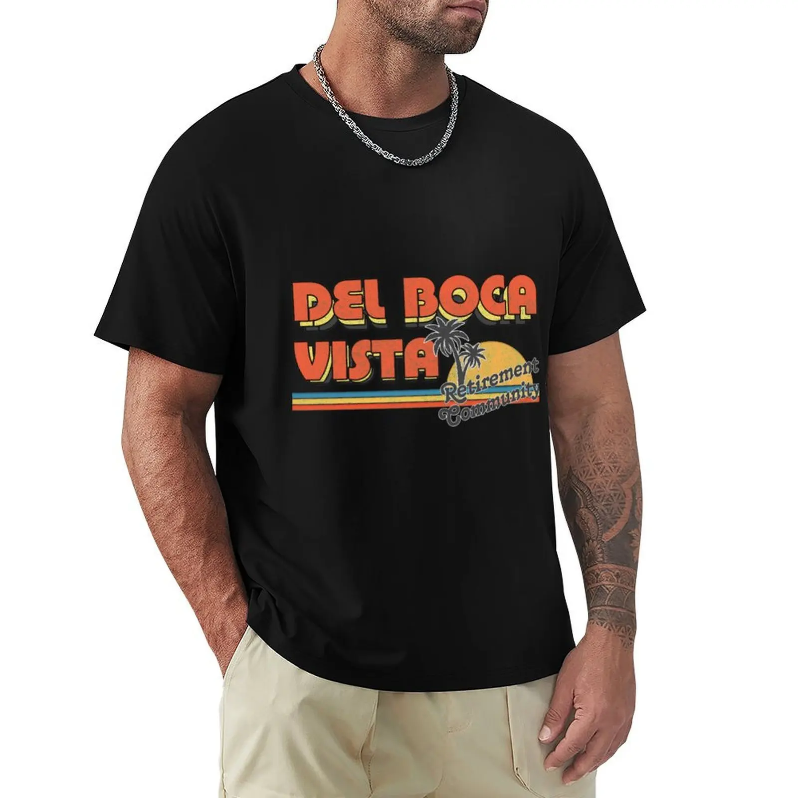 Del Boca Vista/Faded Style 90s Design T-Shirt Blouse sweat custom shirt mens fashion