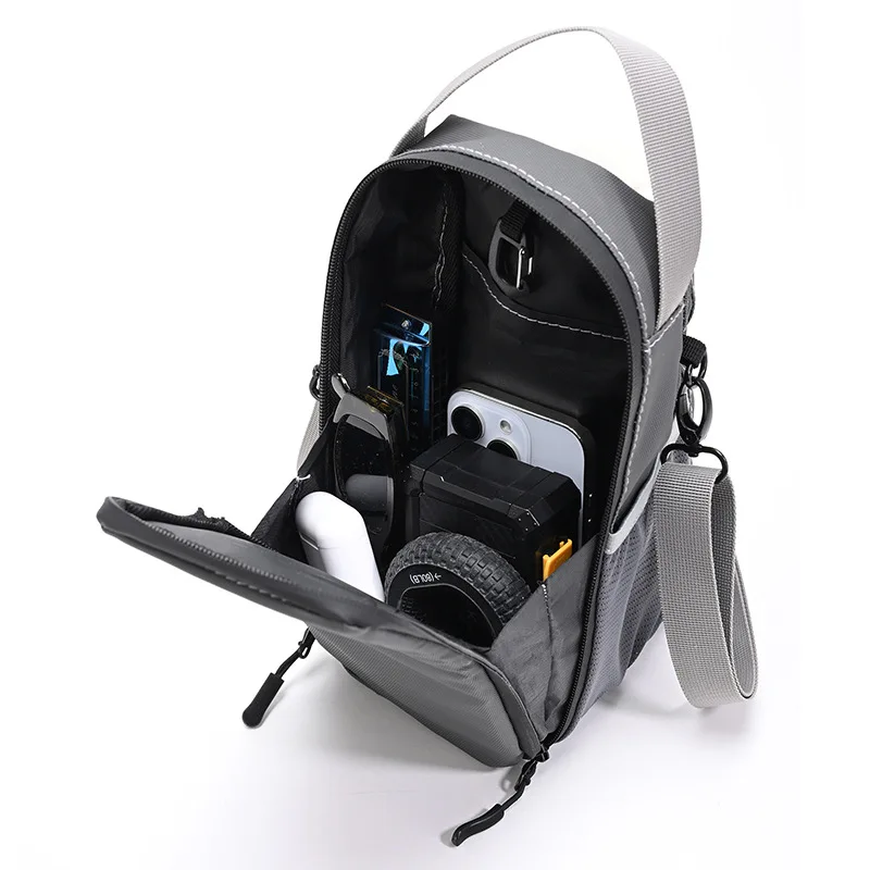 Magnetic fitness kettle bag, multifunctional mobile phone storage bag for sports and fitness, crossbody bag, canvas pocket