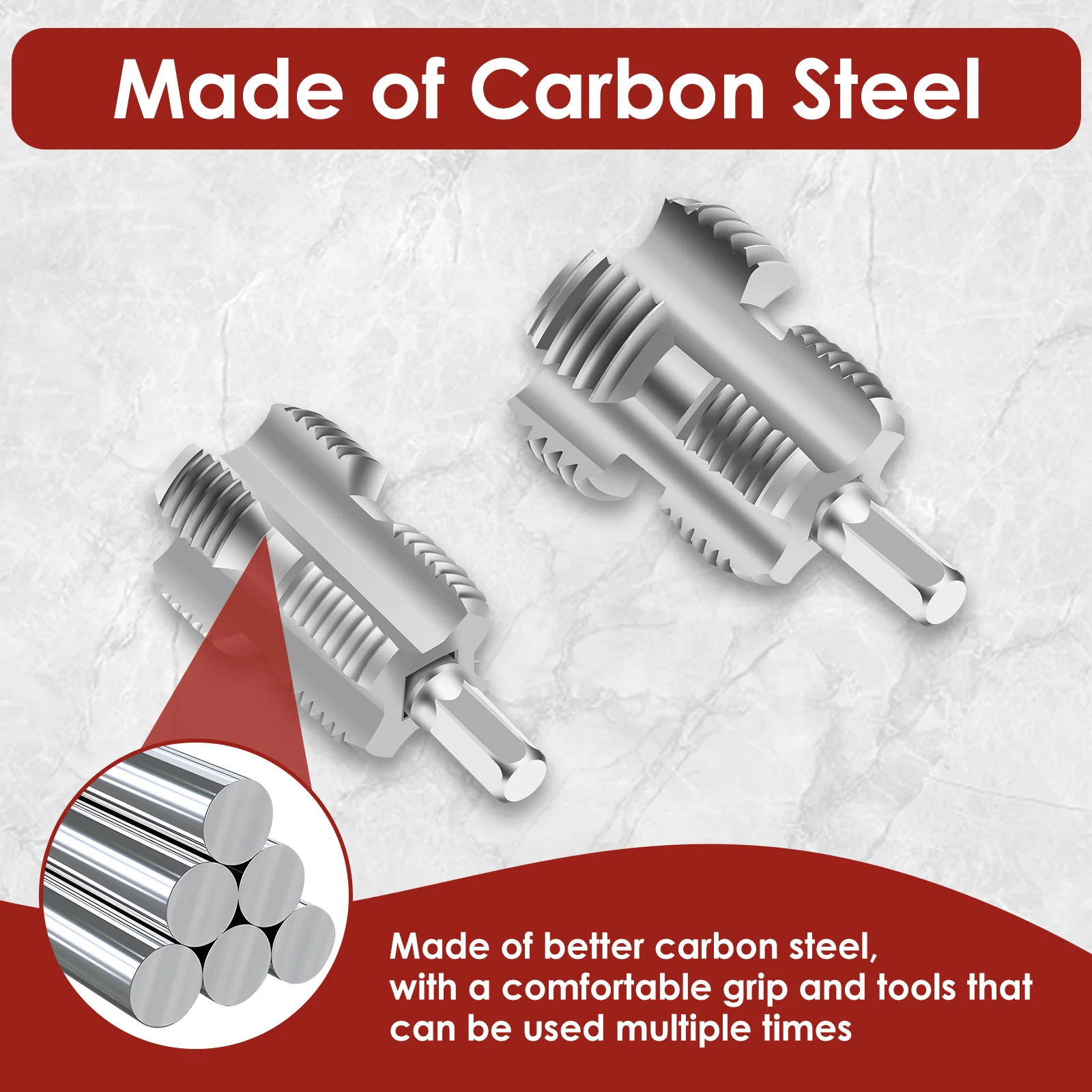 2/4 قطعة فتاحة الخيط الداخلي الأنابيب 1/2 بوصة 3/4 بوصة 1 بوصة الكربون الصلب بولي كلوريد الفينيل صانع الموضوع أداة عالمية لأنابيب المياه البلاستيك