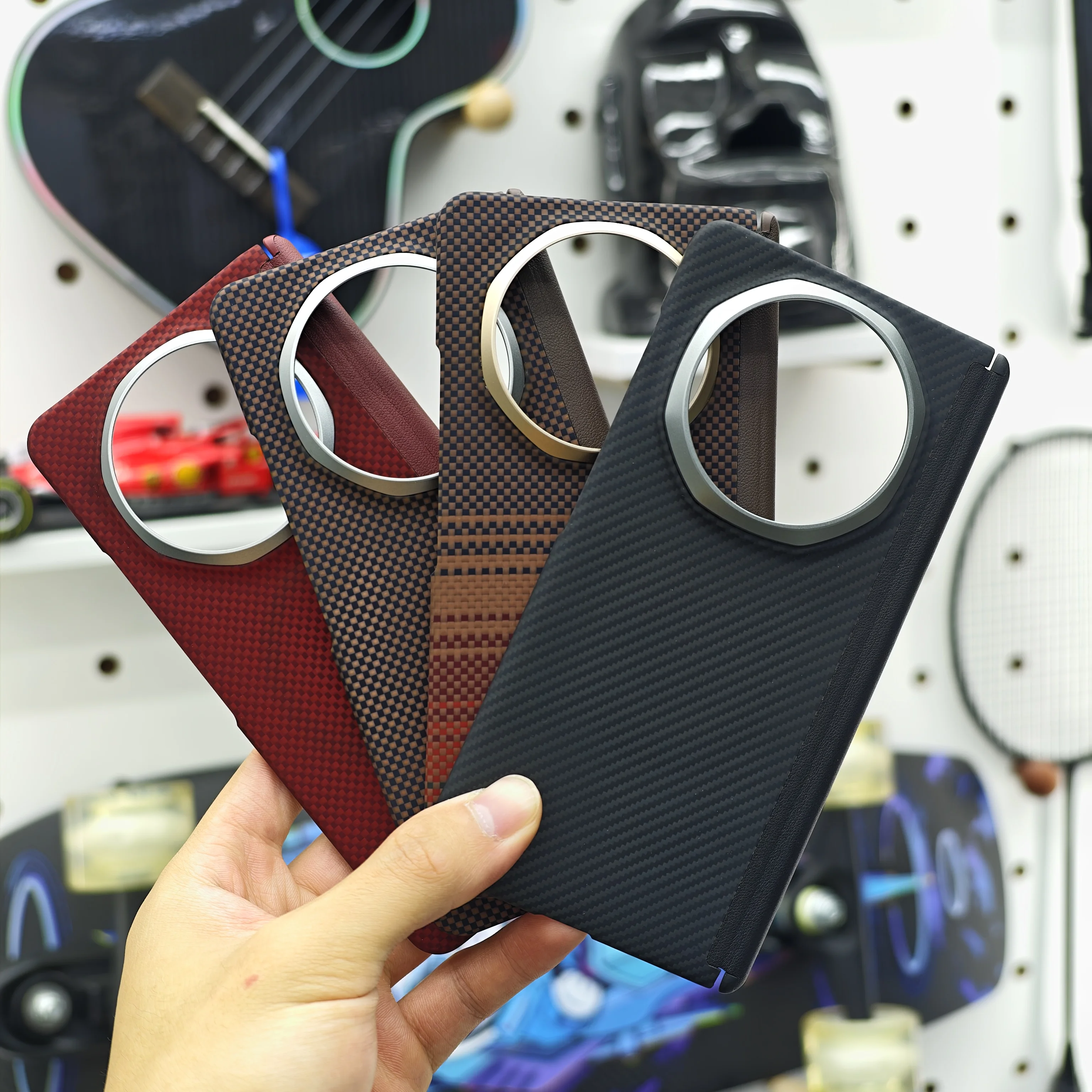 

KEVFORM Aramid Kevlar Case for Honor Magic V6 Magnetic Slim Fit Aramid Fiber Phone Cover Minimalist Design with Hinge Protection