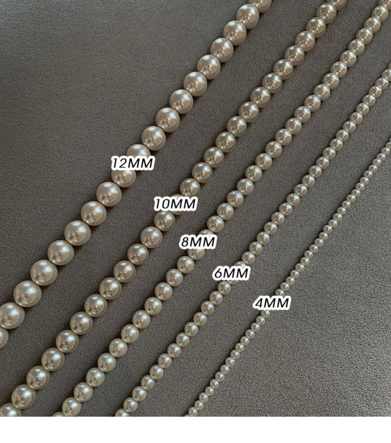 New Tech Artificial Crystal Pearls (Not natural pearls) Australian White Pearls Necklaces for Women Fine Jewelry