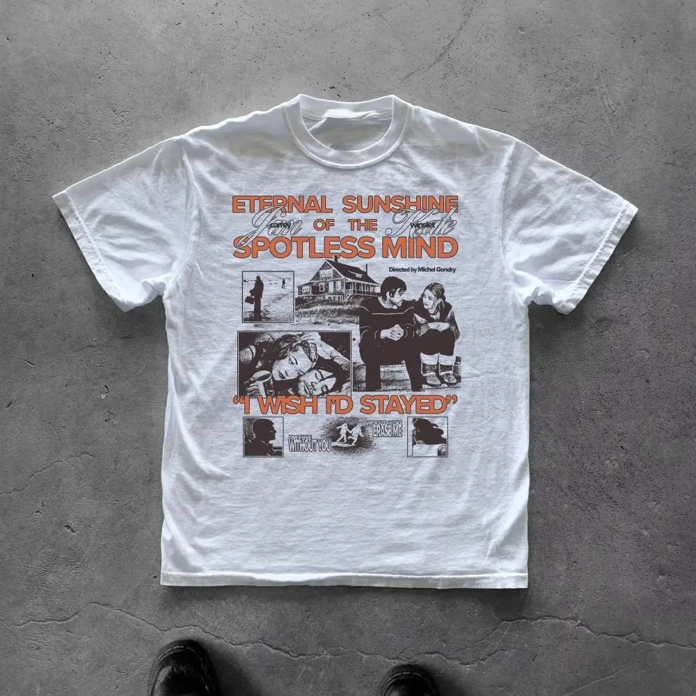 90s Retro T-shirt, Eternal Sunshine of Beautiful Soul, Movie T-shirt, Summer New Casual Suitable for Both Men and Women