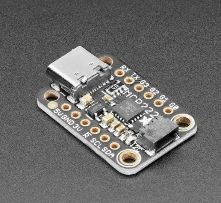 Adafruit MCP2221A General Purpose USB to GPIO Module Breakout Board with DIP-Style Breakout Design for Easy Soldering