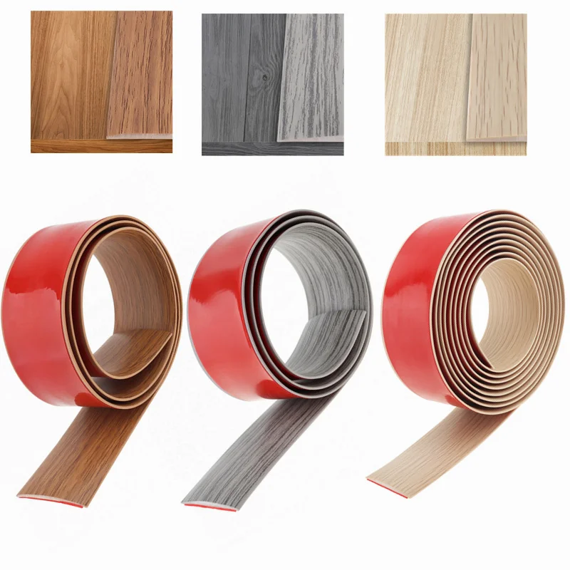 

1m/2m/3.0m Self Adhesive PVC Carpet Transition Strip Yellow / Gray / Maple Wood Grain Floor Edging Trim Strip Witth 4cm/5cm