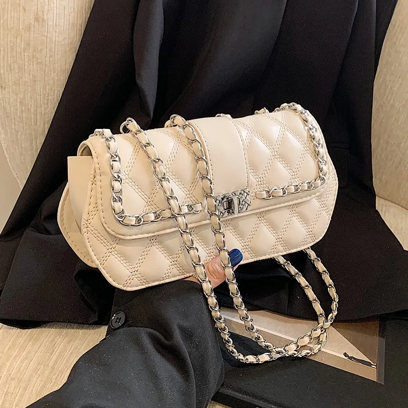 

Новое поступление 2025 года! Женская стильная квадратная сумка с бриллиантами - стеганая цепочка - маленькая квадратная сумка на ремешке - роскошная и практичная для работы