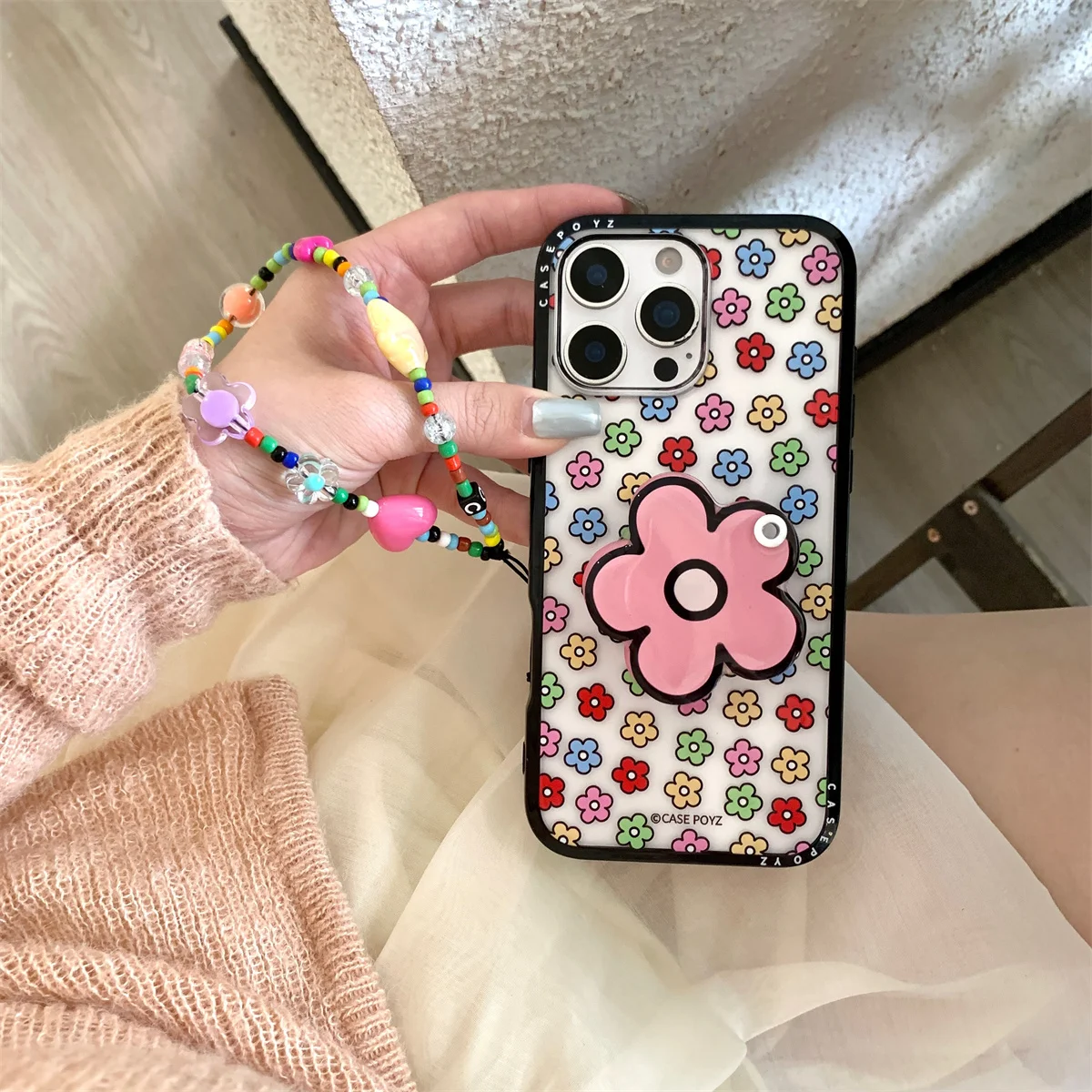 

New fashionable and cute colorful flowers Phone Case For iPhone 16 15 14 13 Pro Max fundas iphone 15 case Protective cover