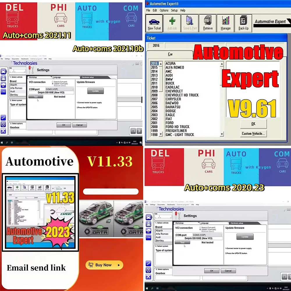 

2025 hot Auto+2024 Del--phis 2021.10b con software keygen DS 150 Auto+coms 2021.11 Códigos+Automotive 11.33+Automotive 9.61