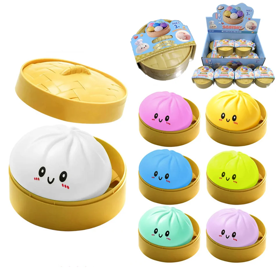 2026 New Flash Dumpling Pressure Ball Slow Rebound Soft Pinch Decompression Home Office Decorat Children Adults Birthday Gift