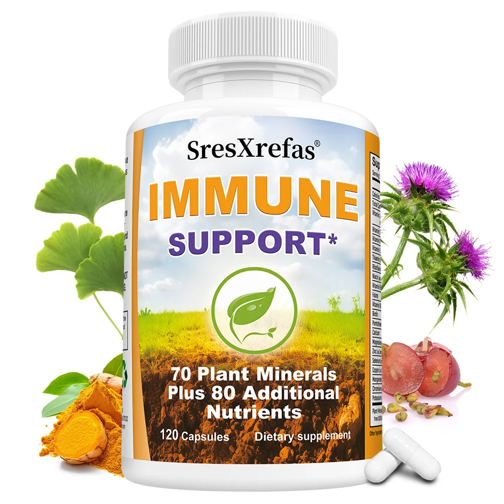 Suplemento multivitamínico y mineral con frutas, verduras, vitaminas, zinc y calcio, que apoya el sistema inmunológico, la energía, el metabolismo y el bienestar diario.