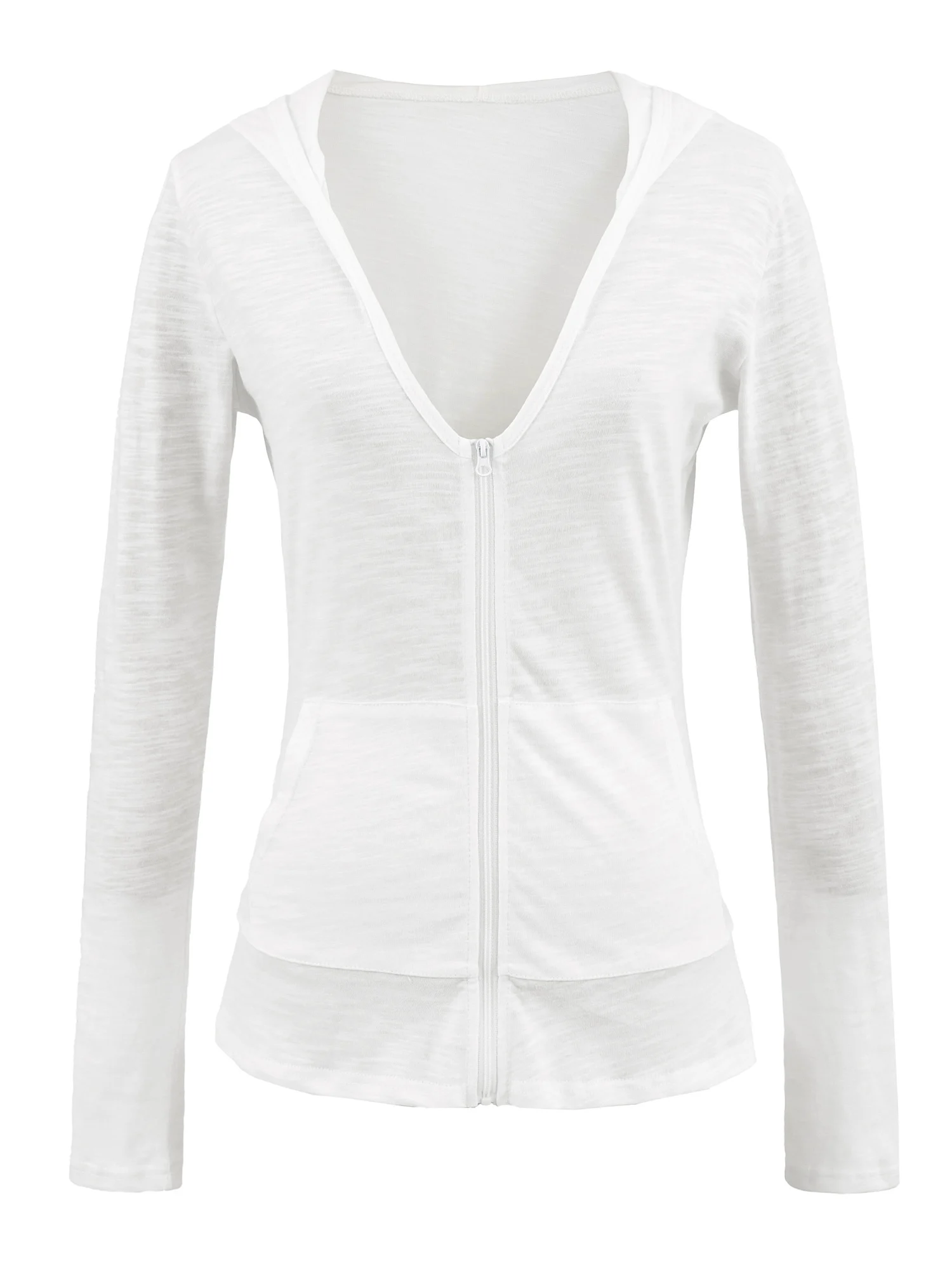 

Ретро американский приталенный кардиган с V-образным вырезом на молнии, женский повседневный длинный хлопковый верх с капюшоном све