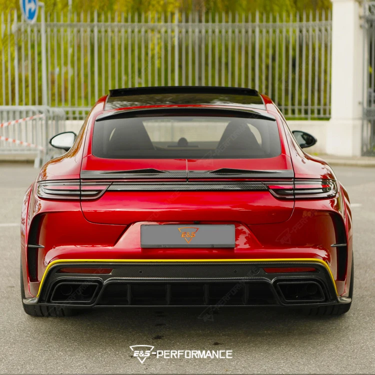 Car Spoiler Suitable for Porsche Panamera 971 Upgrade to M Style Carbon Fiber Spoiler
