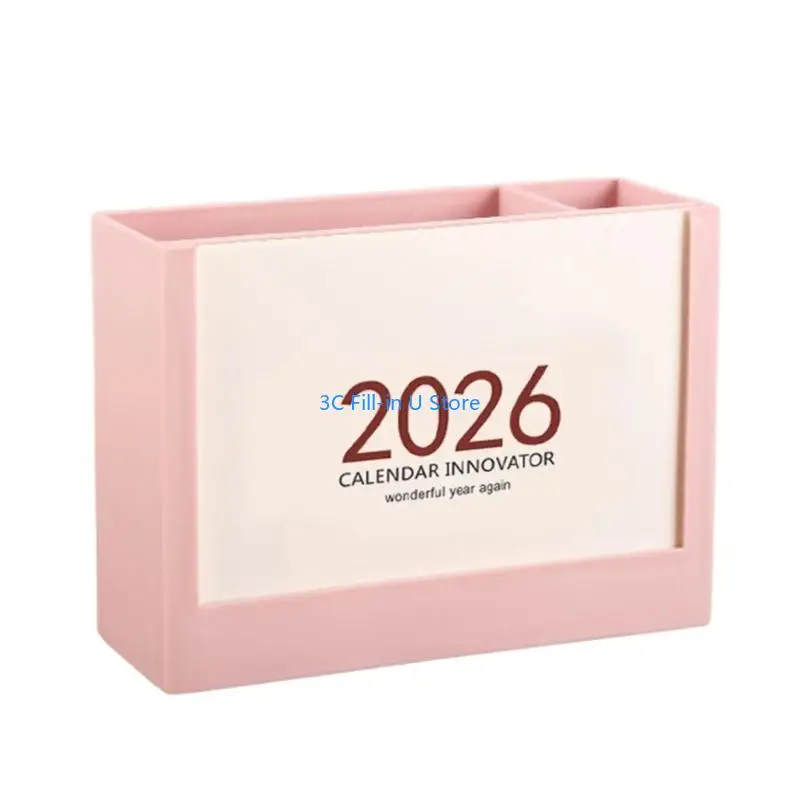 G8TA 2026 Desk Calendar Organizers With Pen Holders And Planning Page Office Gift