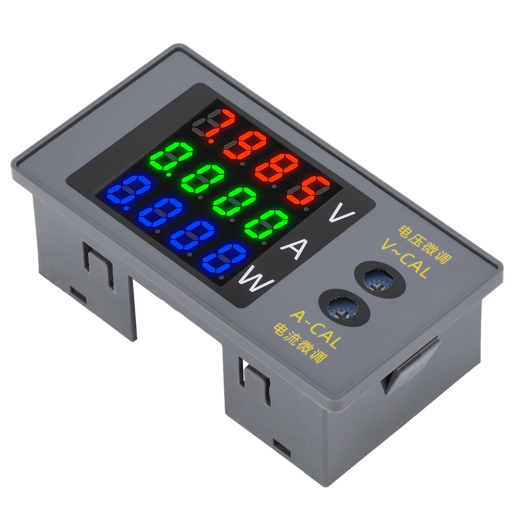 DC730 voltmetro digitale amperometro wattmetro misuratore di corrente di tensione a 4 cifre misuratore di potenza Tester di tensione rilevatore DC 0-100V 10A 1000W