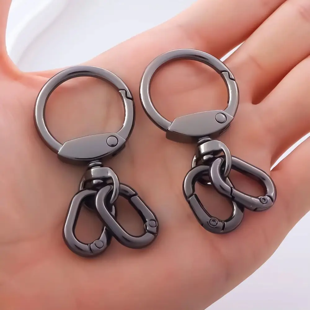 2 PCS Connector Clasps Metal Swivel Clasp Clips Spring Ring Hook Rings O-ring Buckle Clasps Keys Management