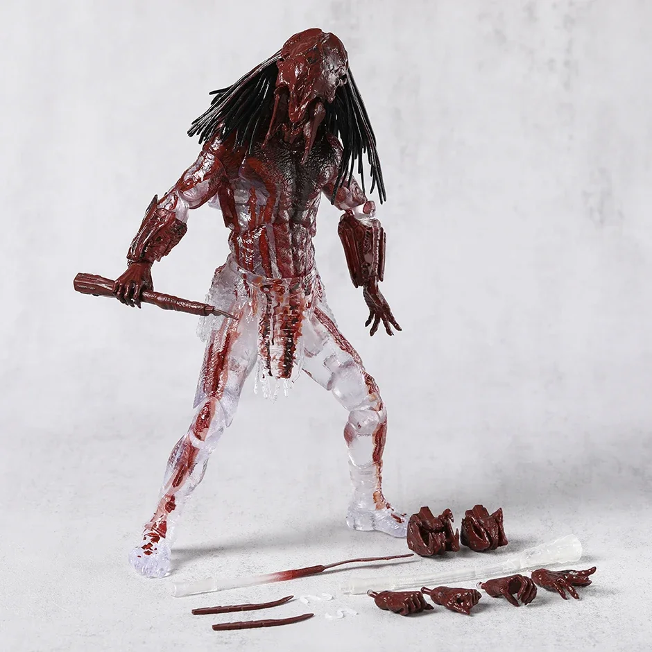 NECA Prey Bear Blood Feral Predator ตุ๊กตาคอลเลกชันตกแต่ง Action Figure ของเล่น