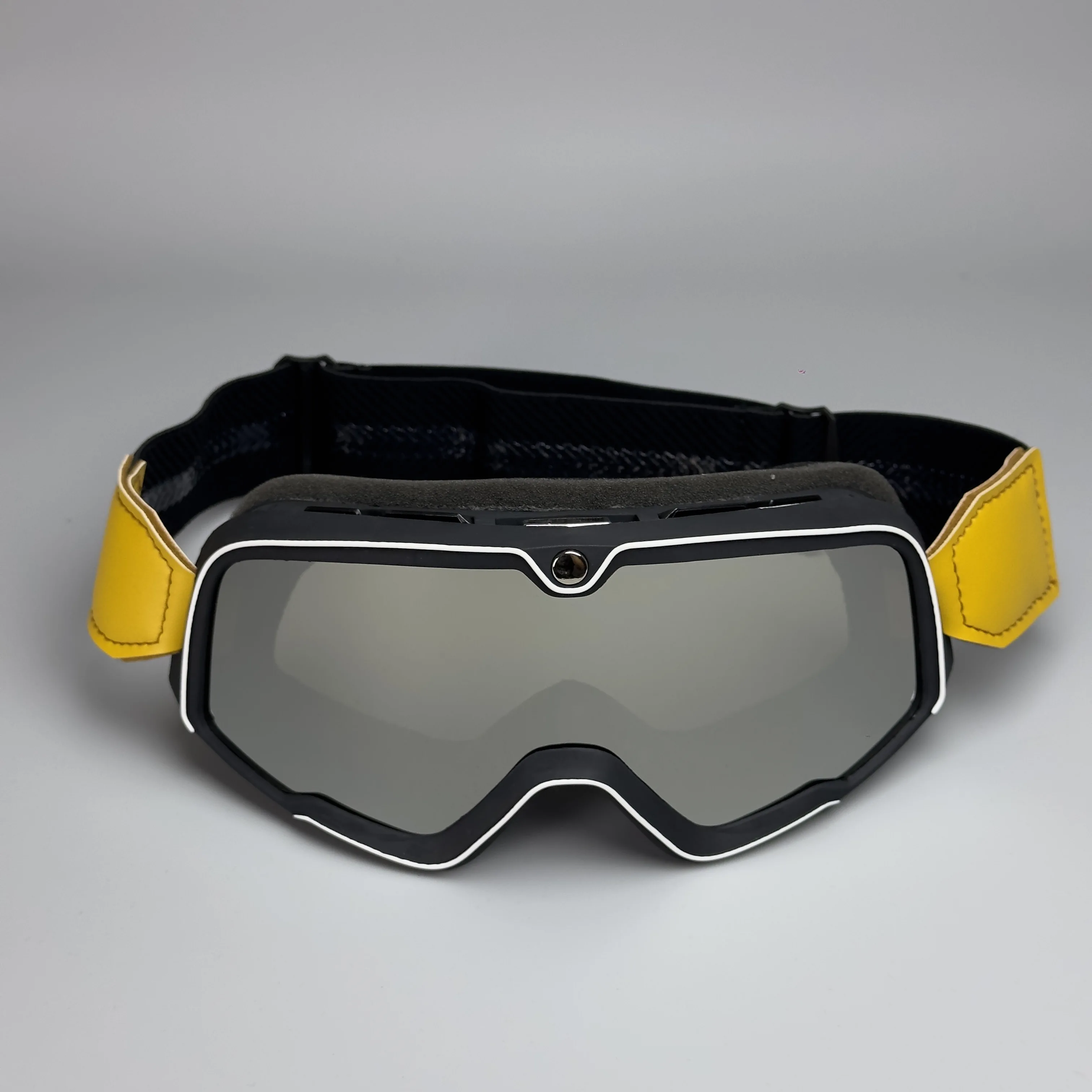 Retro goggles lens Replace various lenses such as silver, transparent, blue, gray, etc. for cycling glasses Only Lens