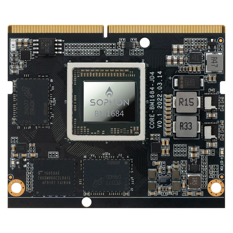 Placa de núcleo Firefly Core-1684JD4 AI SOPHON BM1684 Octa-core A53 Grande memória e alta potência de computação 6 GB/12 GB LPDDR4/LPDDR4X