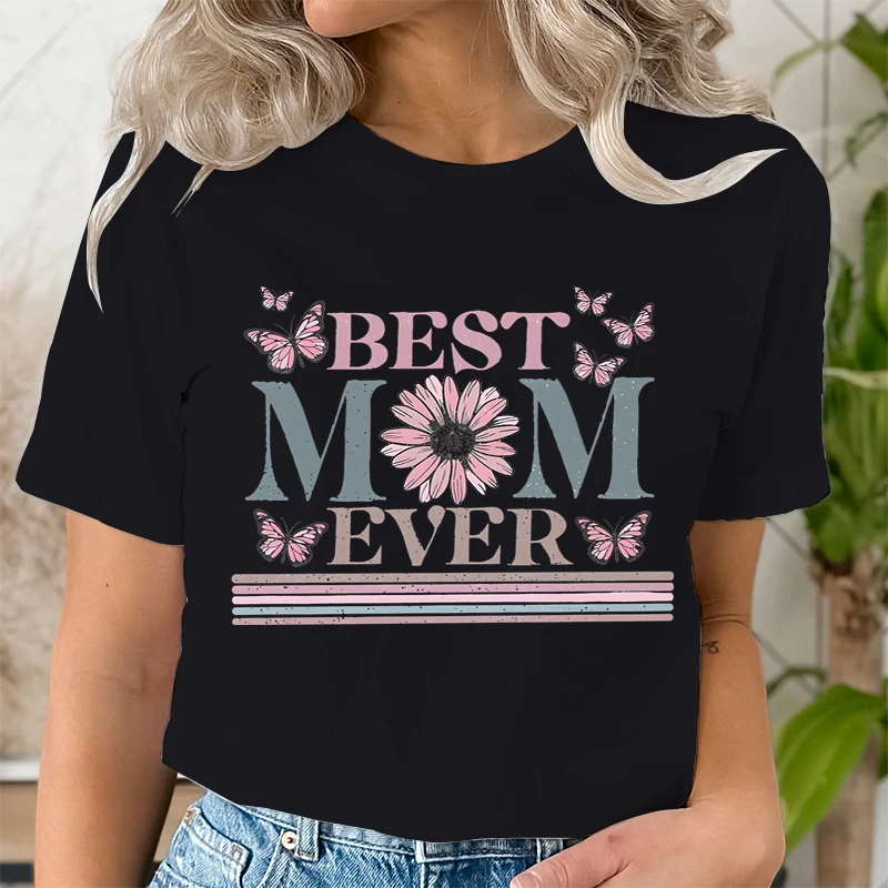 Kurzarm-T-Shirt für Damen, Streetwear, modisch, Harajuku-Stil, Mom-Style, trendige Grafik-T-Shirts, Sommer-Streetwear Y2K