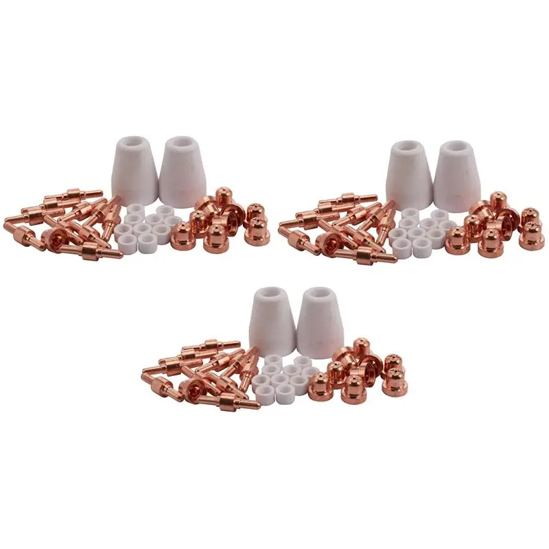 M12K-160Pcs For PT 31 -40 40A Standard Size Plasma Cutting Torch Cutter Consumables Extended Tip Nozzles Electrode