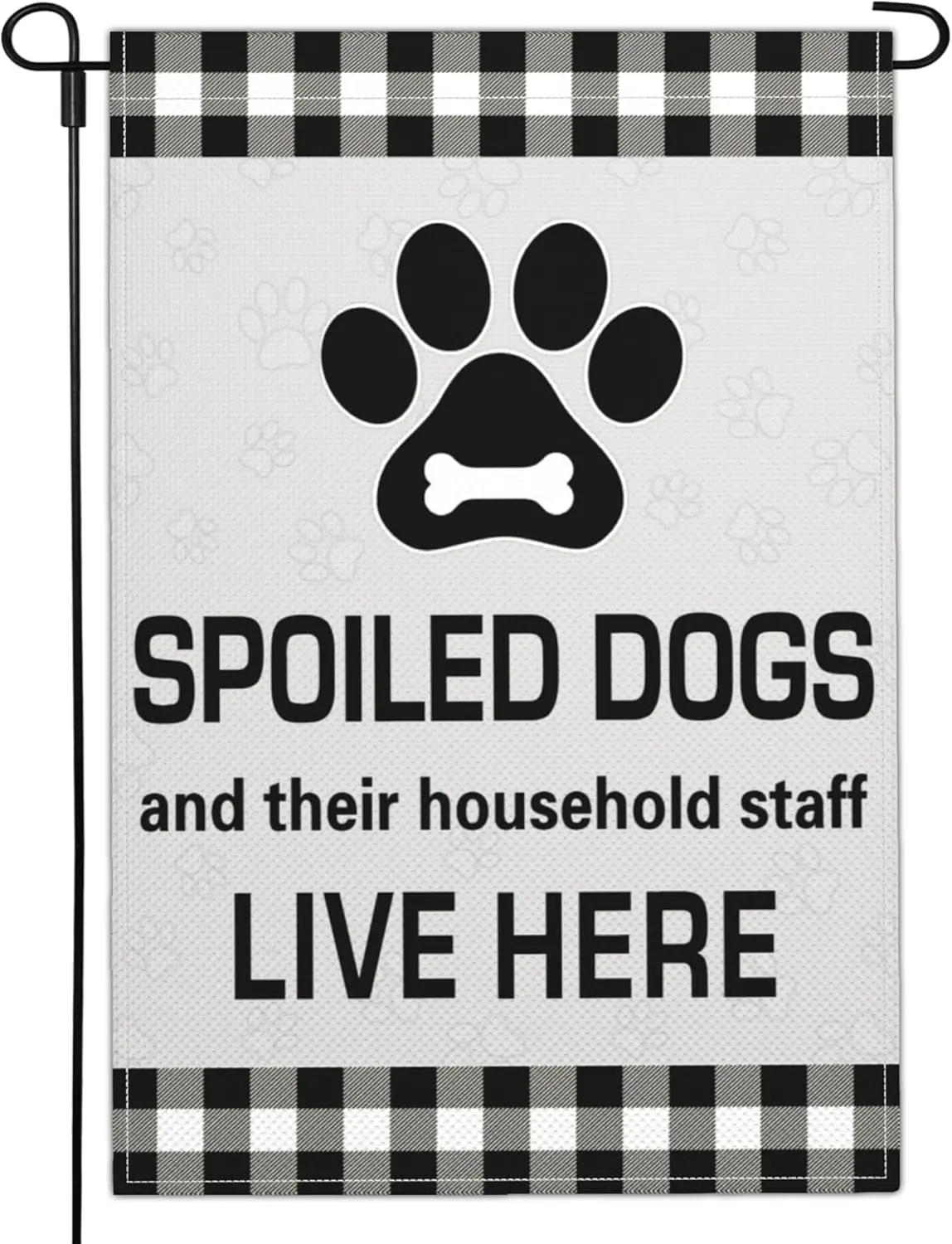 Dog Garden Flags for Outside 12x18 Inch Double Sided Life Is Better With Dogs Garden Flag Funny Dog Garden Flag House Yard S WZZ