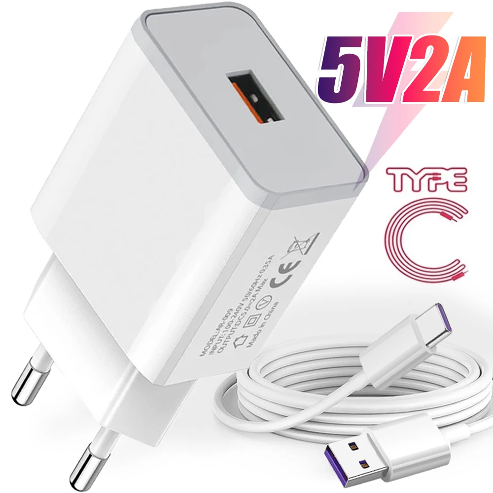 Universal 5V2A USB Chargers QC3.0 Fast Charging High-speed Wall Charger Adapters for IPhone Android Portable Power Adapter Plug