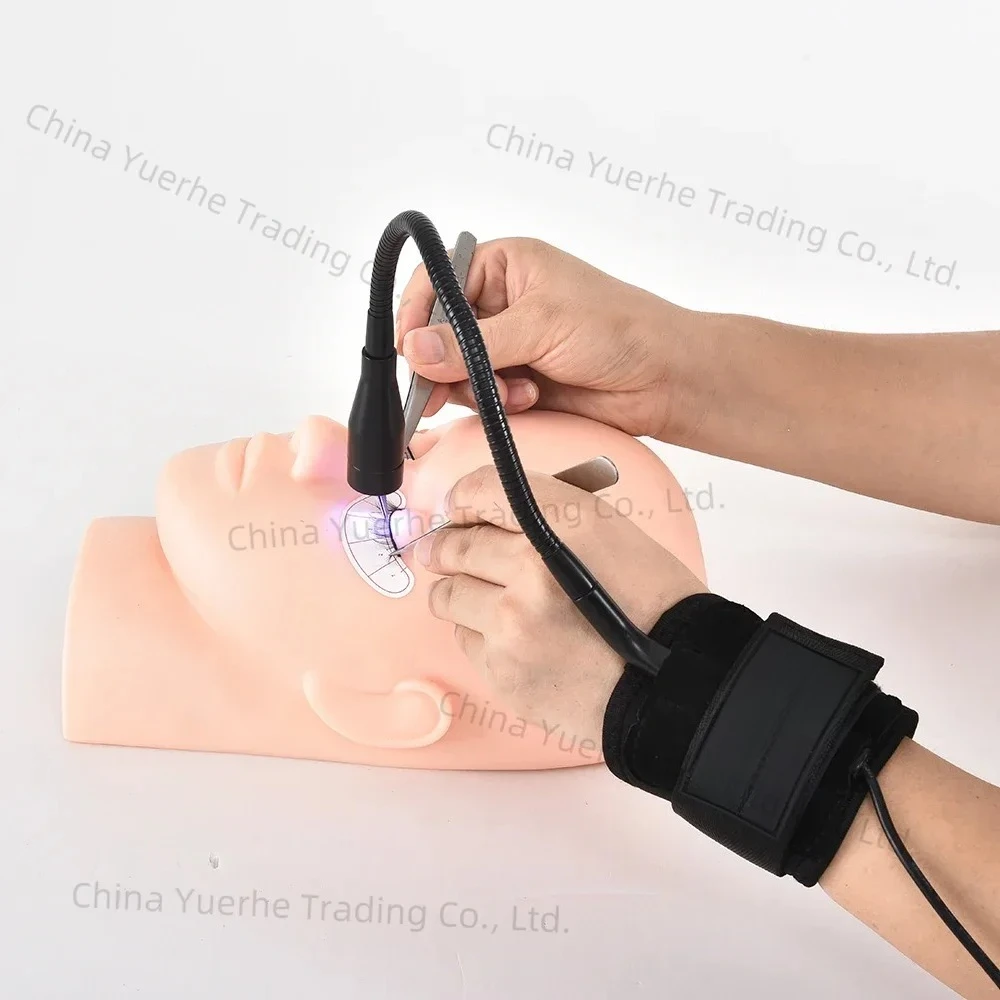 

O UV LED Lash Lamp Portable Wrist UV Light with Silent Foot Pedal Switch for Eyelash Extension Hand Wrist Led UV Lamp