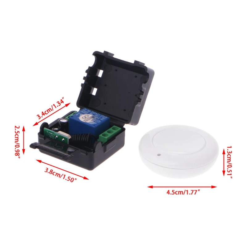 315MHz Universal DC 9V 12V 24V 10A Relay 1CH Wireless Remote Control Switch Receiver RF Transmitter Intelligent Home