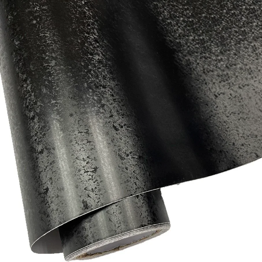 

Premium quality Black Forged Carbon Fiber Vinyl Wrap Roll with Air Release Self Adhesive Car Decal Wrapping