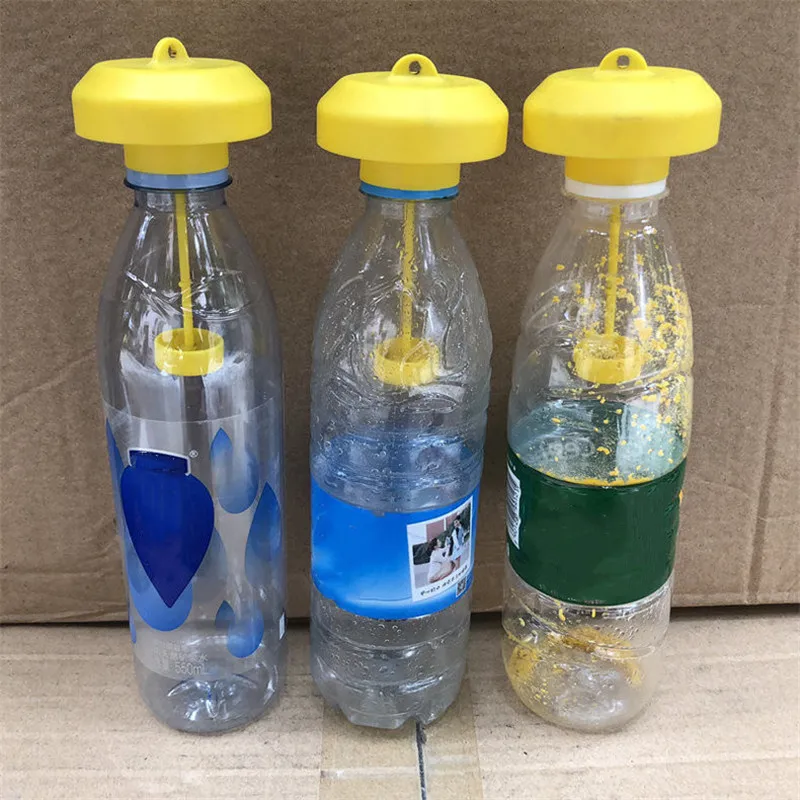 Fruit Fly Trap Killer Plastic Yellow Drosophila Trap Fly Catcher Pest Insect Control For Home Farm Orchard 2024 New 1pcs