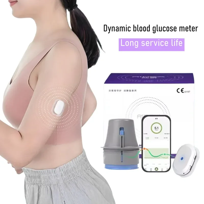 Lasts for 14 days Aidex Sensor Transmitter cgm continuous glucose monitor Diabetes Testing without puncture continuous glucose