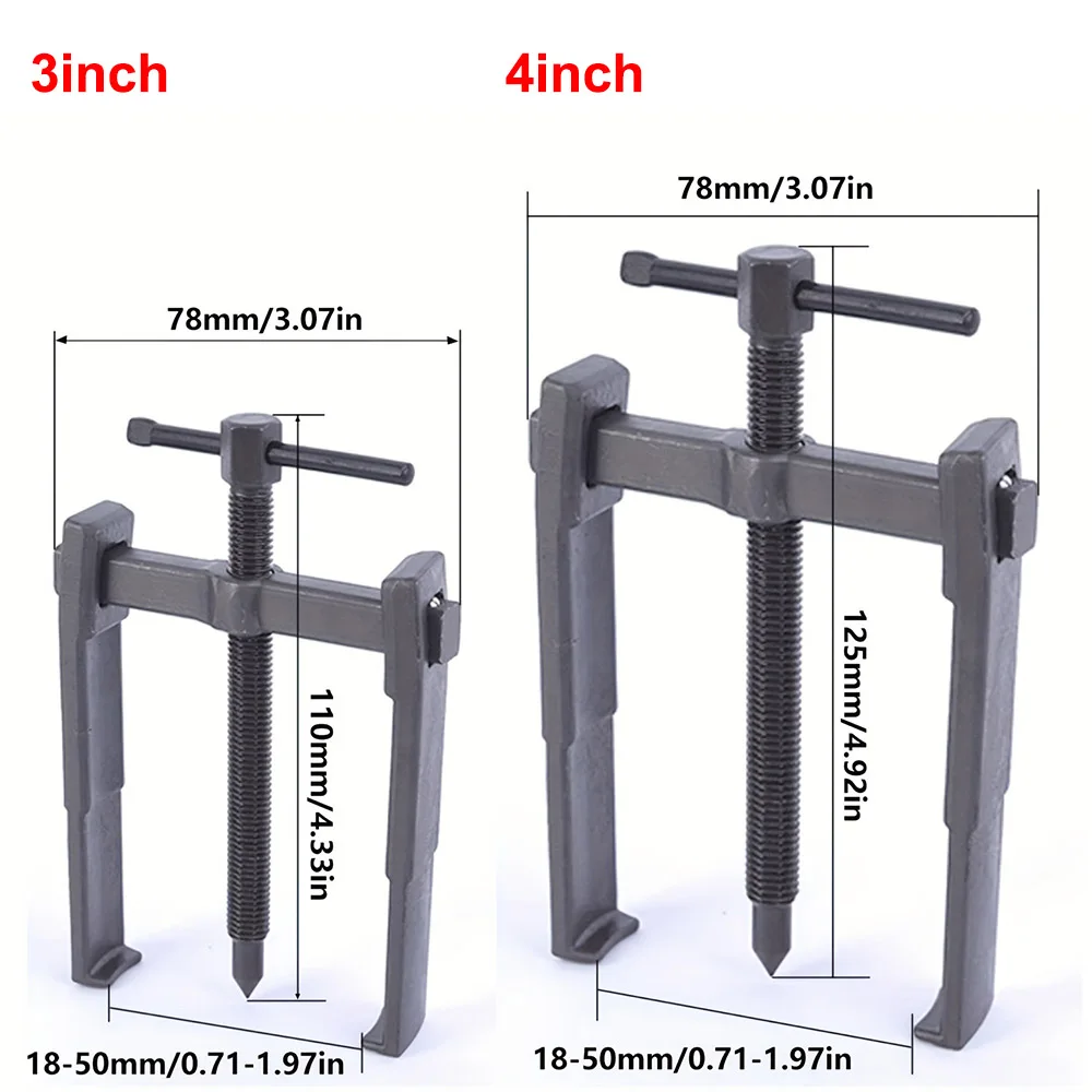 Adjustable Two Jaw Bearing Puller Tool, Carbon Steel Pump Pulley Remover 3/4Inch Small Bearing Puller Pilot Bearing Removal Tool