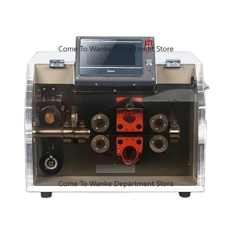 2442 Automatic large pvc pipe cutter high precise corrugated bellows tube cutting machine with splitting