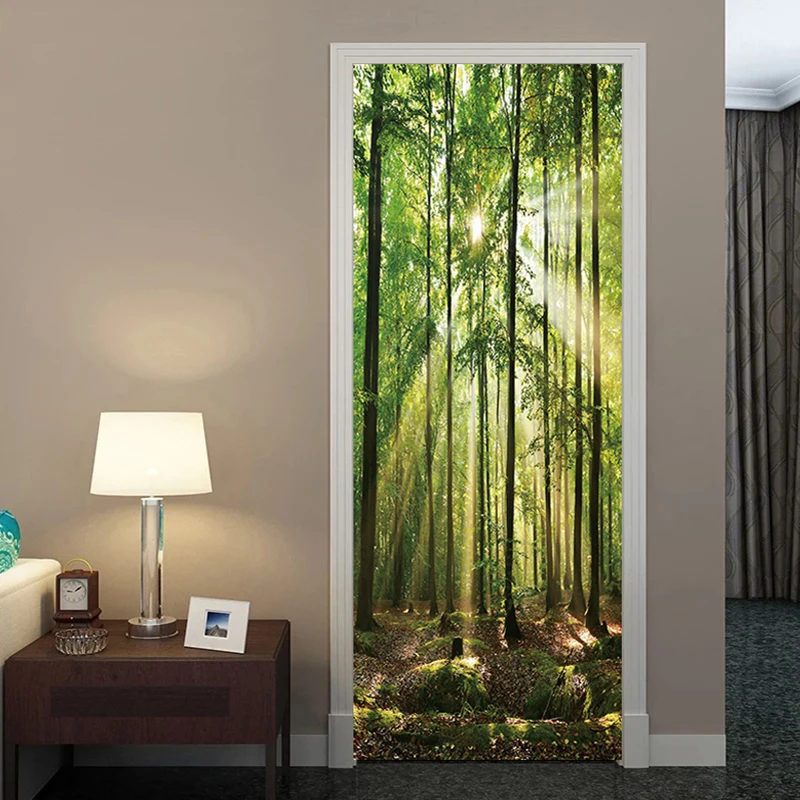 

3D Grove Door Decal wallpaper DIY Dream animal bedroom, den decor, home design decal murals