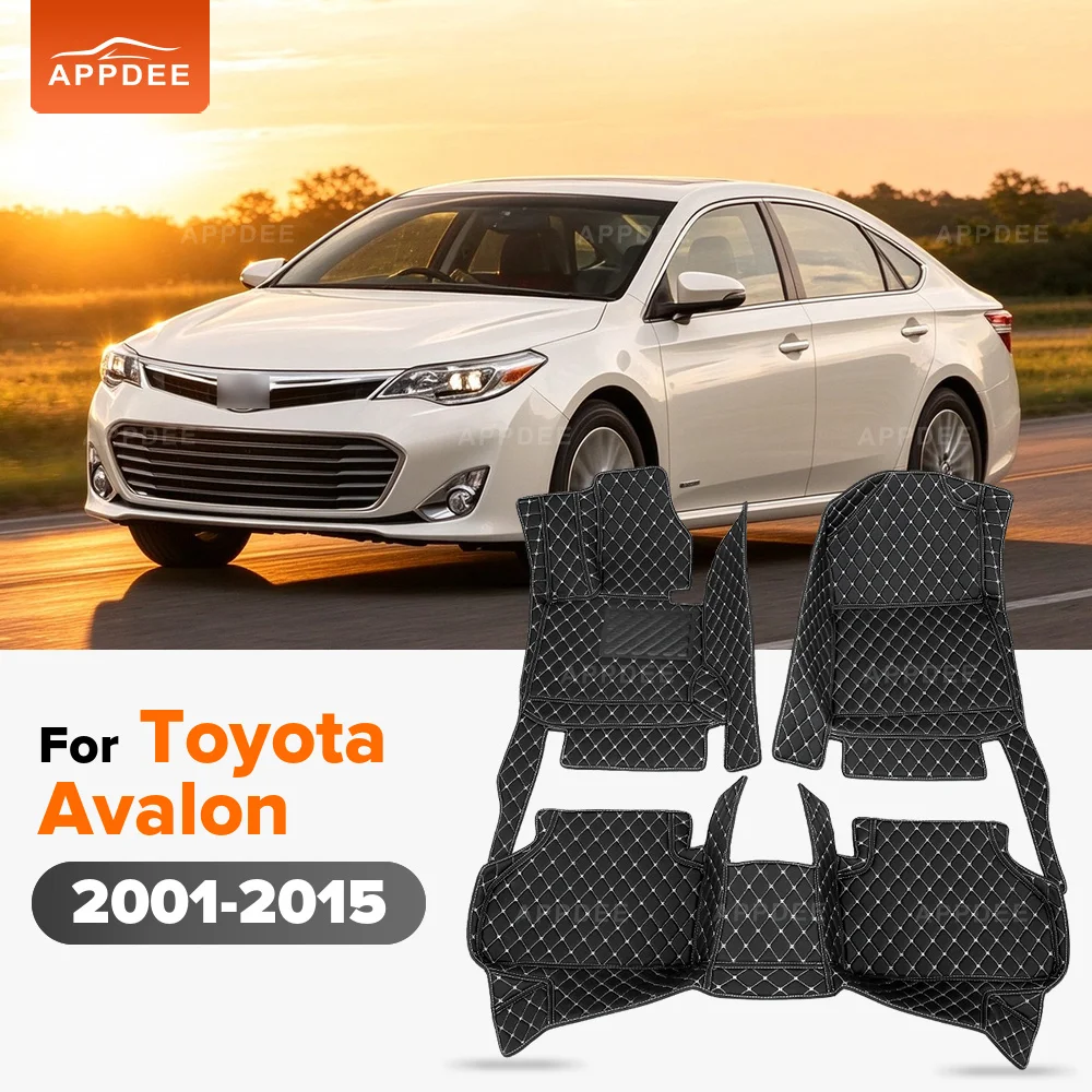 For Toyota Avalon 2001-2015 Custom Fit Car Floor Mats All Weather Leather Anti‑Dirt Car Interior Accessories