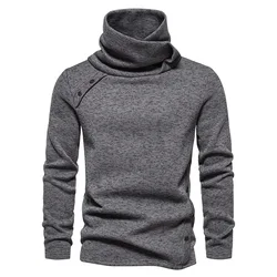 Maglioni moda autunno per uomo Pullover moda Vintage maglione dolcevita 2023 nuovissimo morbido caldo Casual abbigliamento uomo sueter