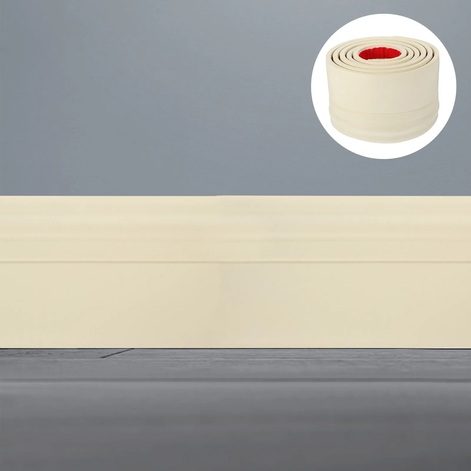 Descasque e colar rodapé tira resistente auto adesivo guarnição de parede para sala estar quarto superfície lisa fácil limpo removível