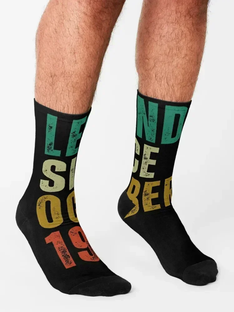 Legend Since October 1967 Awesome Vintage Birthday Gift Socks custom sports Hiking boots Soccer gift Socks Man Women's