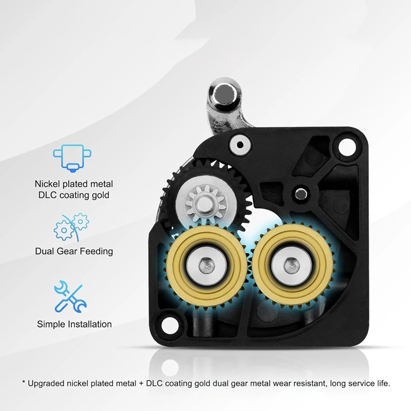 A7QHO-K1 Max Extruder,K1 Double Bearing Gear Upgrade Kit Hardened Steel ,For K1 / K1 Max / K1C 3D Printer Accessories Parts