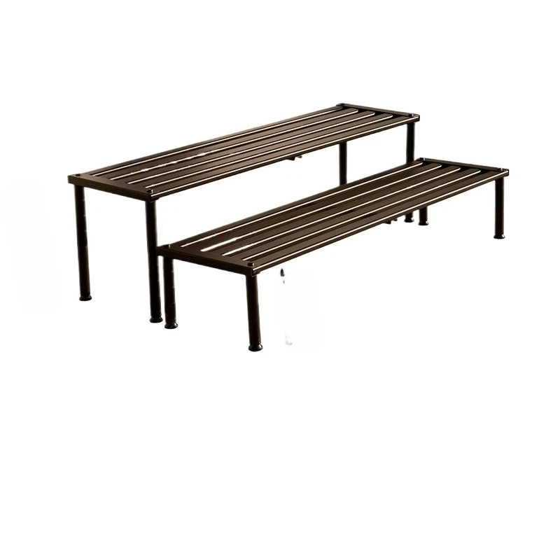 

Heavy-Duty Aluminum Plant Stand Outdoor - Multi-Tier Freestanding Shelf for Succulents Space-Saving Garden Patio Decor