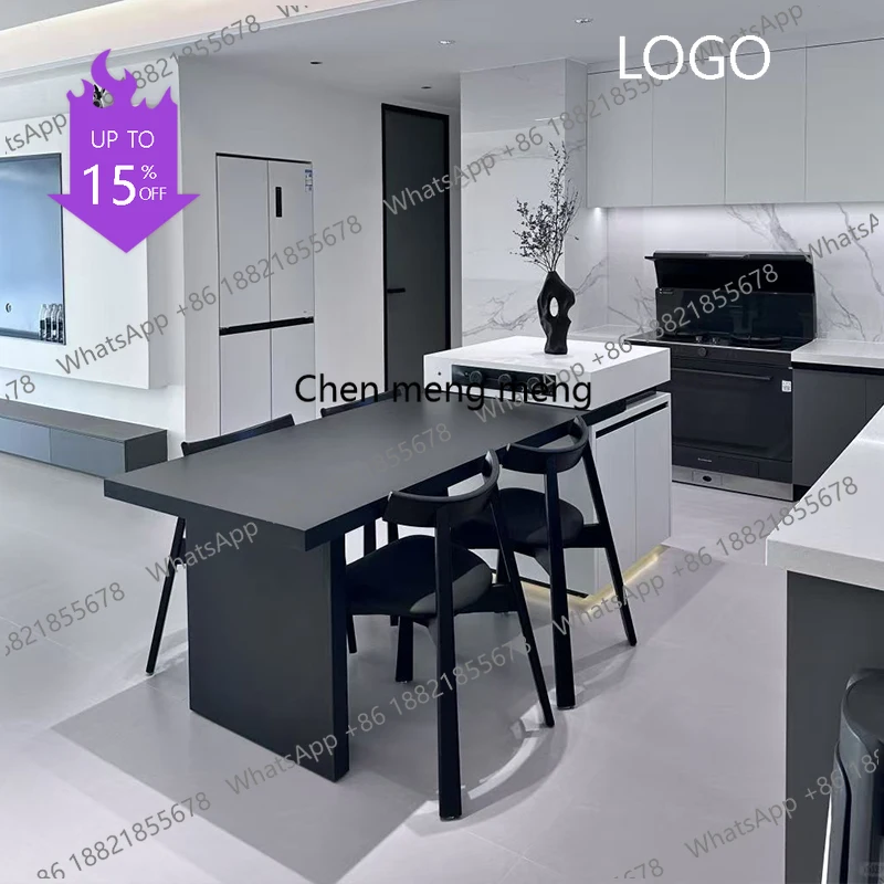 

Дизайнерский обеденный стол для конференций, деревянные стулья, кухонный стол в скандинавском стиле, современный роскошный обеденный стол, офисная мебель