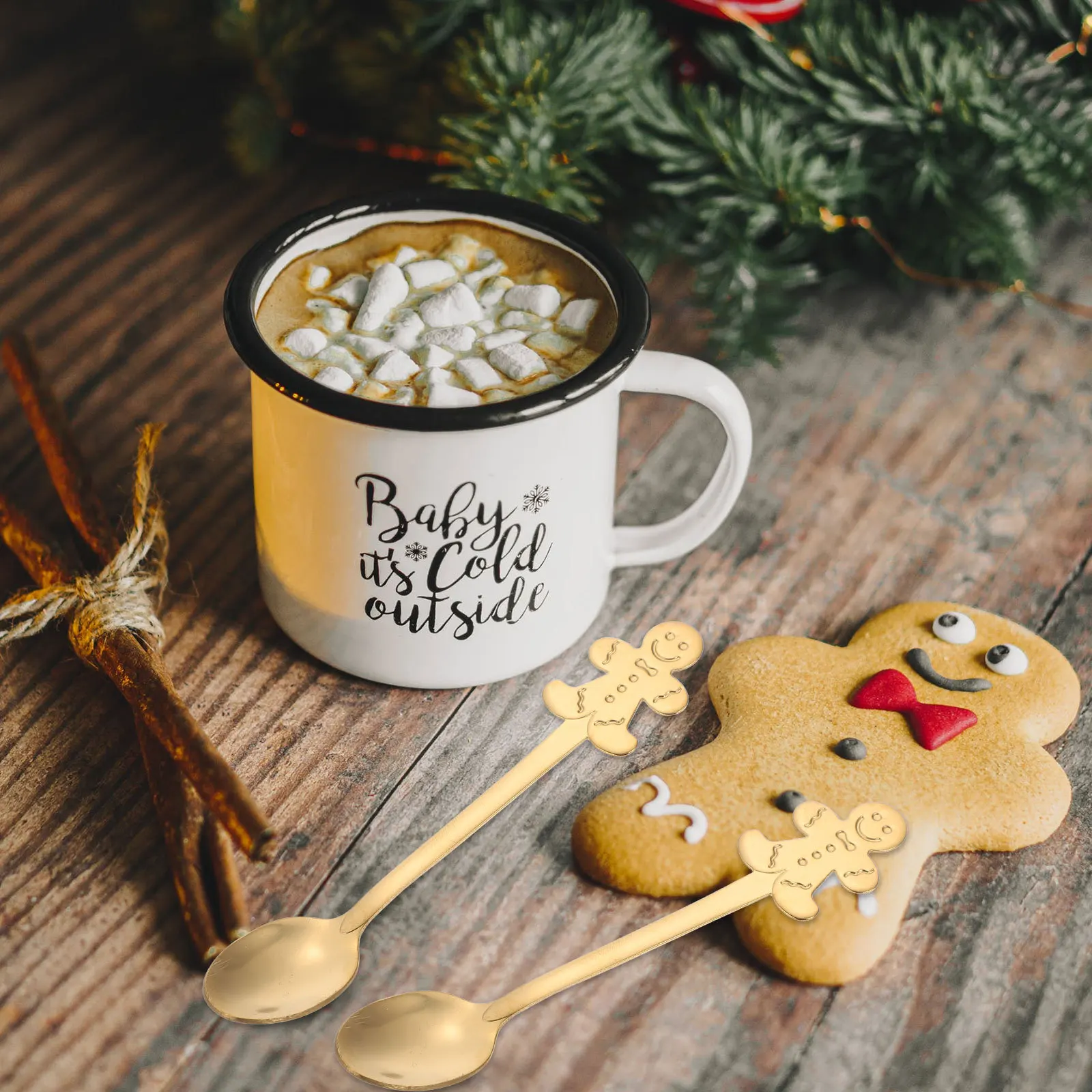 

12Pcs Stainless Steel Dessert Spoons Set Portable Tableware for Coffee Ice Gift Dessert Spoons Portable Tableware